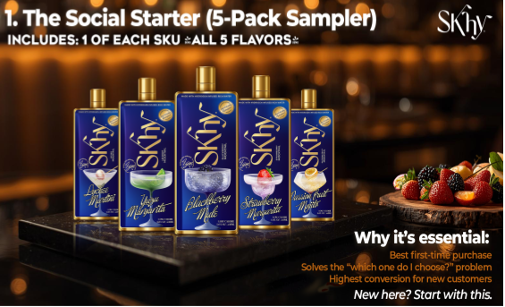 The Social Starter — 5-Pack Sampler